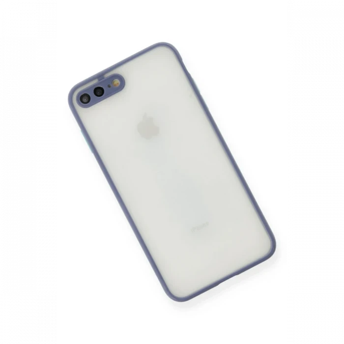 Apple iPhone 7 Plus Kılıf Montreal Silikon Kapak - Gri