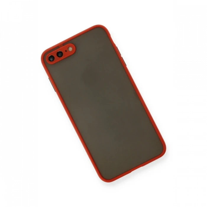 Apple iPhone 7 Plus Kılıf Montreal Silikon Kapak - Kırmızı