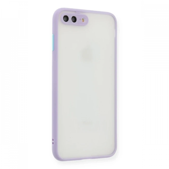Apple iPhone 7 Plus Kılıf Montreal Silikon Kapak - Mor