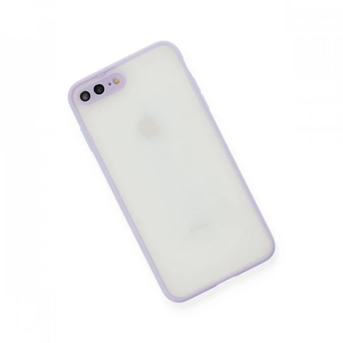 Apple iPhone 7 Plus Kılıf Montreal Silikon Kapak - Mor