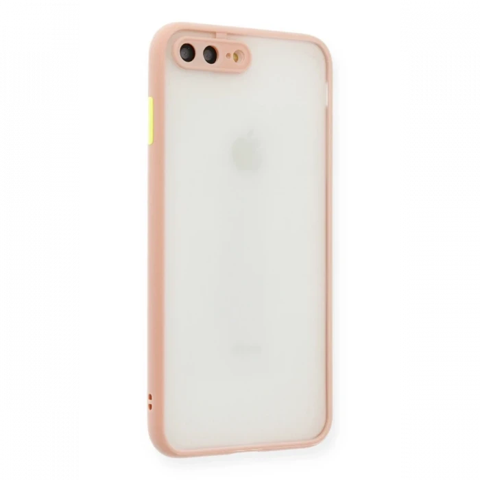 Apple iPhone 7 Plus Kılıf Montreal Silikon Kapak - Pembe