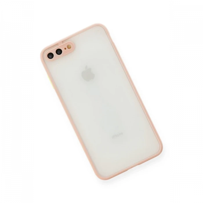 Apple iPhone 7 Plus Kılıf Montreal Silikon Kapak - Pembe