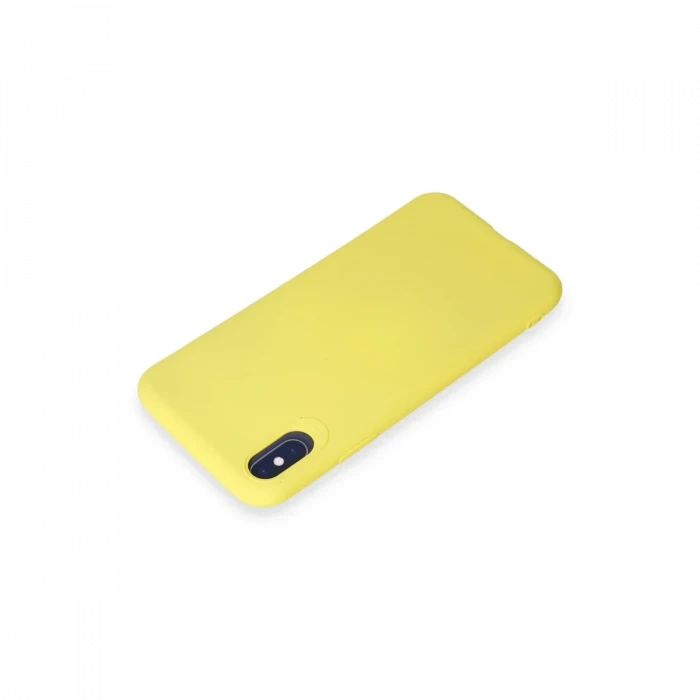 Apple iPhone X Kılıf First Silikon - Sarı