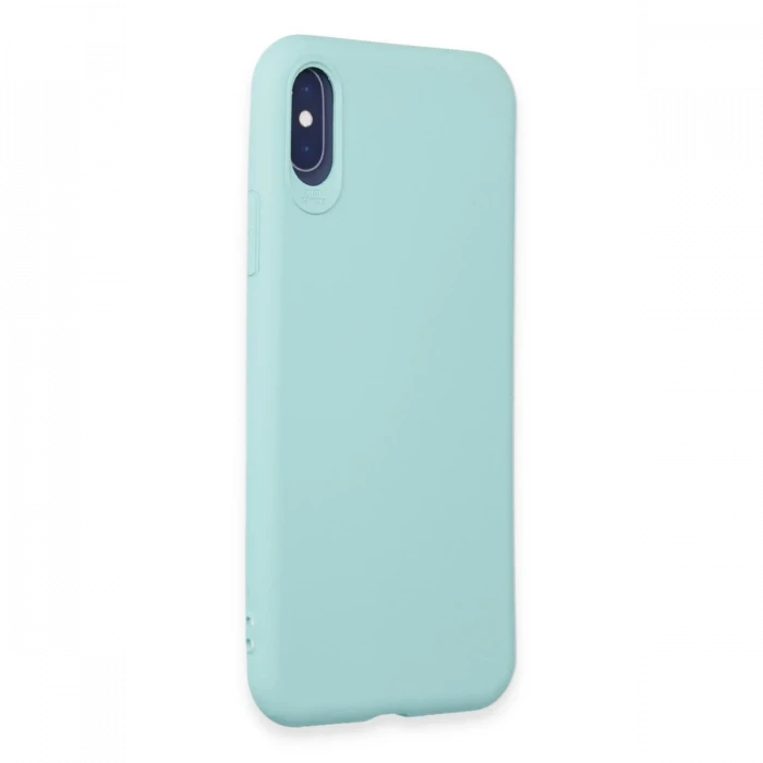 Apple iPhone X Kılıf First Silikon - Turkuaz
