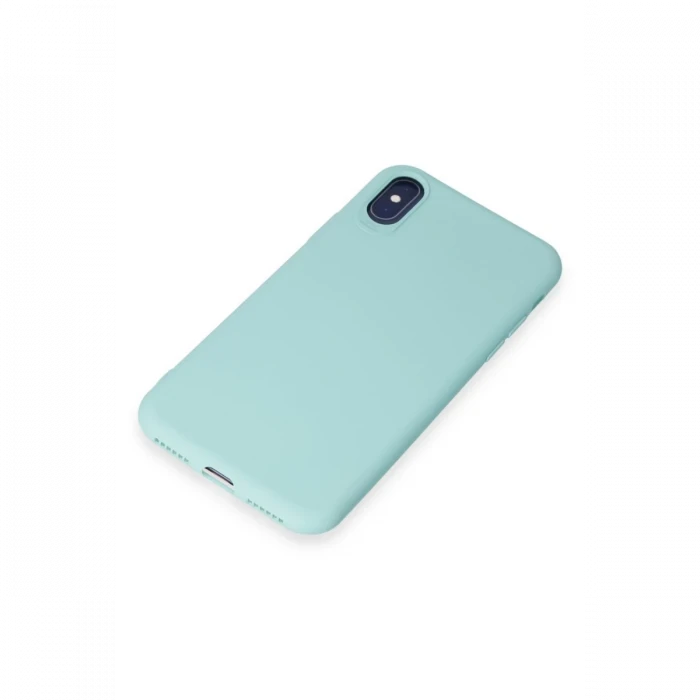 Apple iPhone X Kılıf First Silikon - Turkuaz