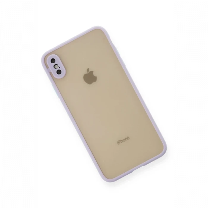 Apple iPhone X Kılıf Montreal Silikon Kapak - Mor
