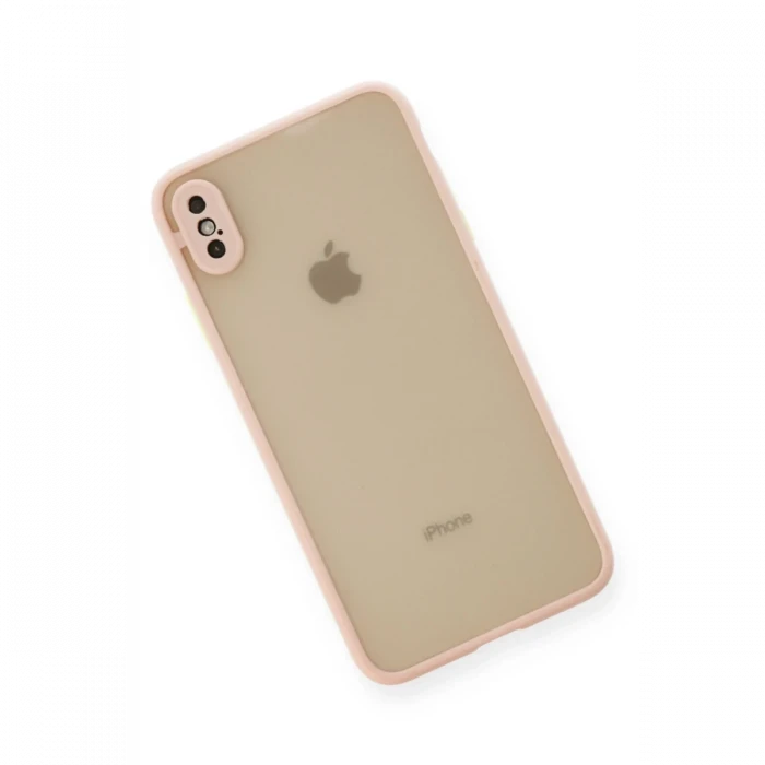 Apple iPhone X Kılıf Montreal Silikon Kapak - Pembe