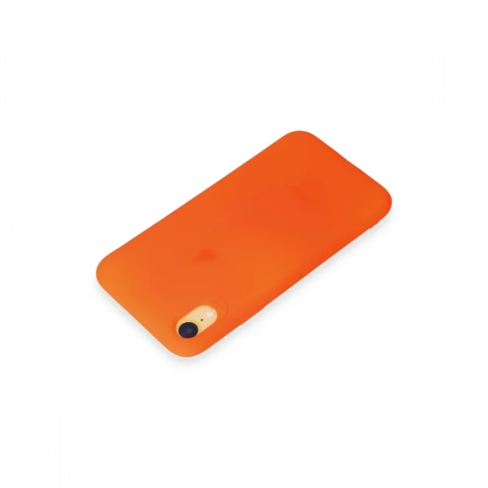 Apple iPhone XR Kılıf First Silikon - Parlak Turuncu