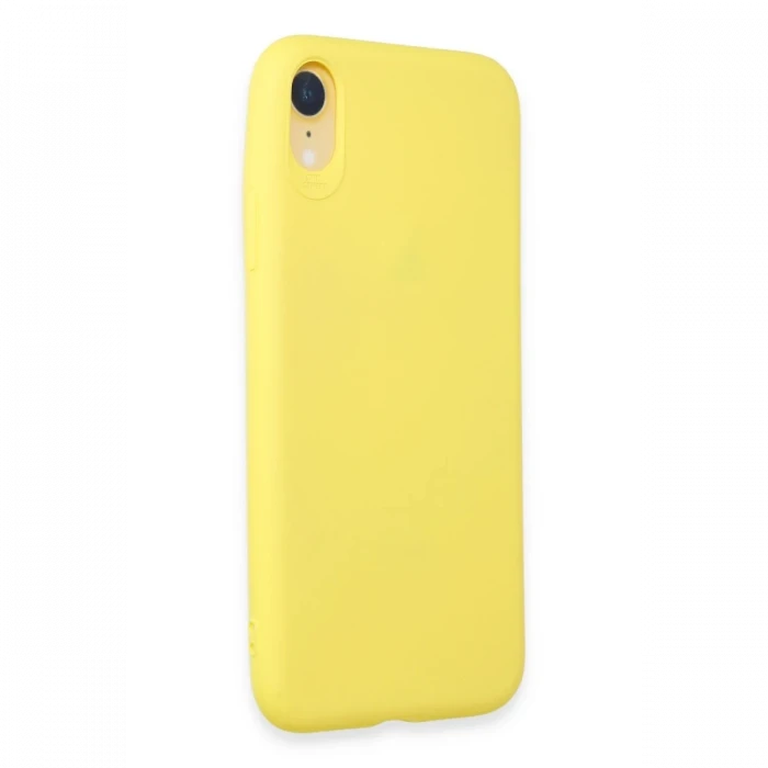 Apple iPhone XR Kılıf First Silikon - Sarı