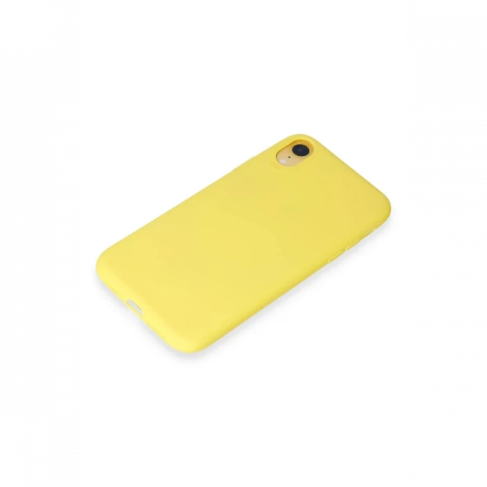 Apple iPhone XR Kılıf First Silikon - Sarı