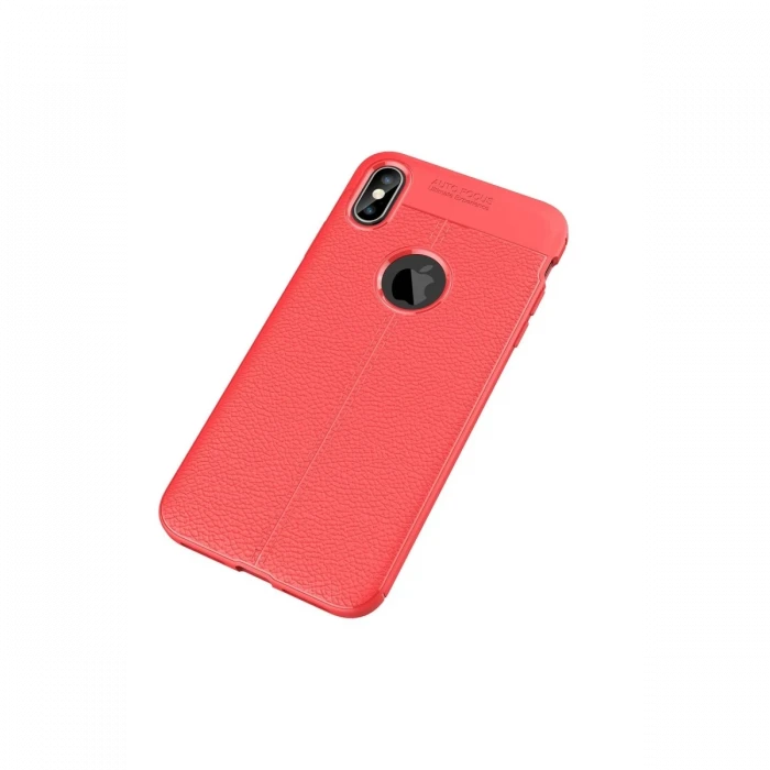Apple iPhone XS Max Kılıf Auto Focus Kapak - Kırmızı