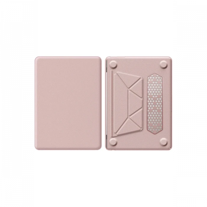 Apple Macbook Air 15 2024 Macbook Deri Kapak - Pembe