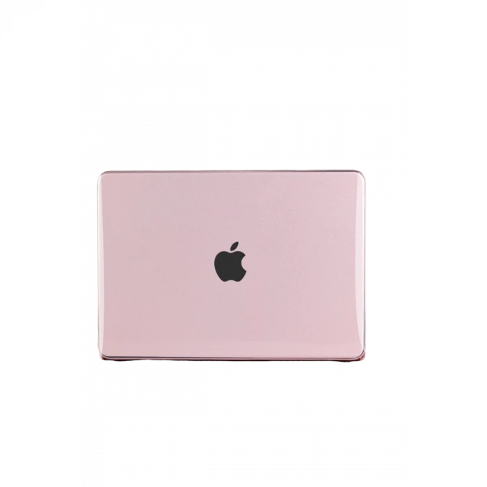 Apple MacBook Neo Şeffaf Macbook Kapak - Pembe