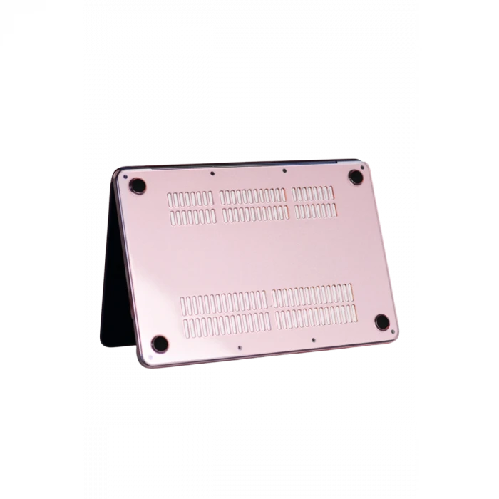 Apple MacBook Neo Şeffaf Macbook Kapak - Pembe