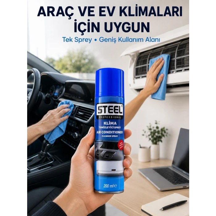 Araç Kliması ve Ev Tipi Klimalar İçin Temizlik Çözümü