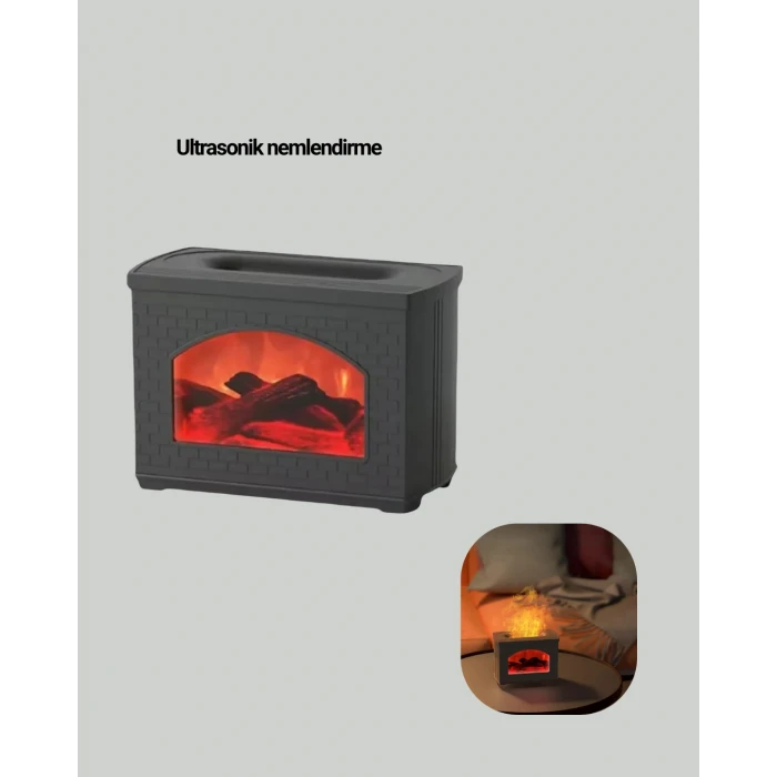 Aromaterapi Difüzör Ultrasonik Sessiz Nemlendirici USB Destekli