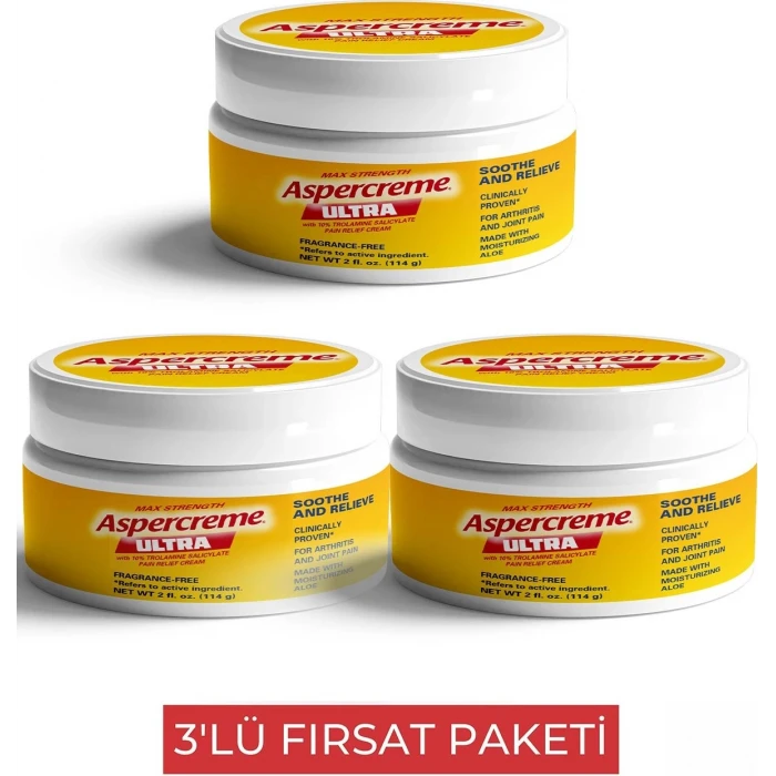 ASPERCREME ULTRA MASAJ KREMİ  3 ADET
