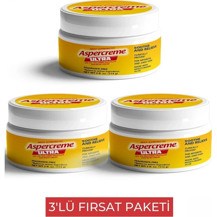 ASPERCREME ULTRA MASAJ KREMİ 3 ADET