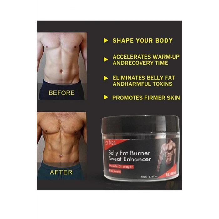 Belly Fat Burner Erkeklere Masaj Bakım Kremi 100 ml