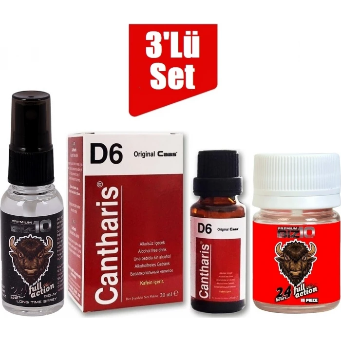 BİZON SPREY CAAS D6 KADİN KADIN DAMLA + BİZON 100MG 10LU