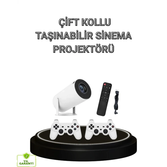 Bluetooth 5.0 ve Wi-Fi 6 Akıllı 4K Projeksiyon