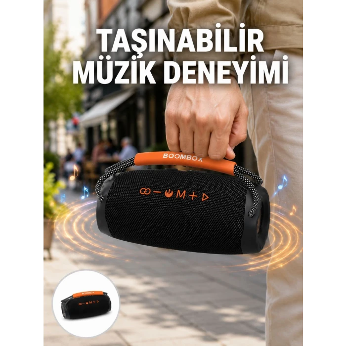 Bluetooth 5.1 Kablosuz Hoparlör Derin Bas RGB Işıklı Yeni Nesil