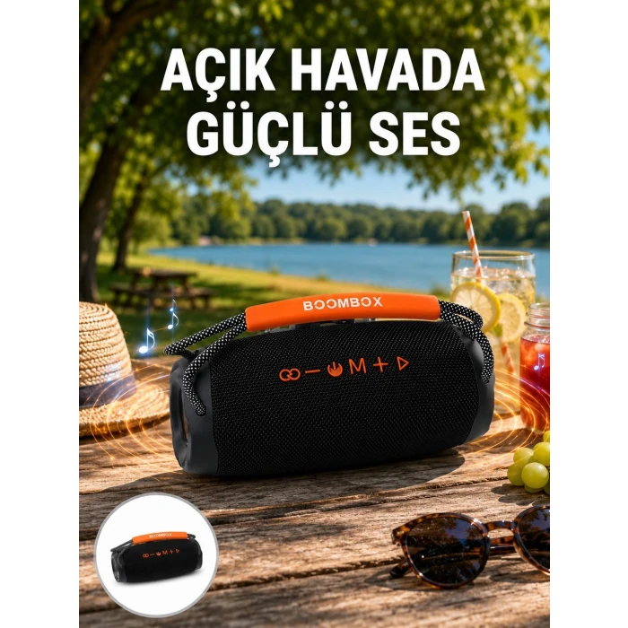 Bluetooth 5.1 Kablosuz Hoparlör Derin Bas RGB Işıklı Yeni Nesil
