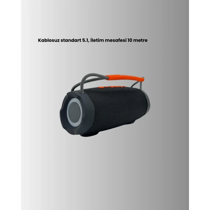 Bluetooth 5.1 Kablosuz Hoparlör Derin Bas RGB Işıklı Yeni Nesil