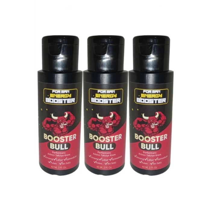 Booster Bull 3 Adet Erkeklere Özel Kremi 60 ml - 3 Adet 60 ml
