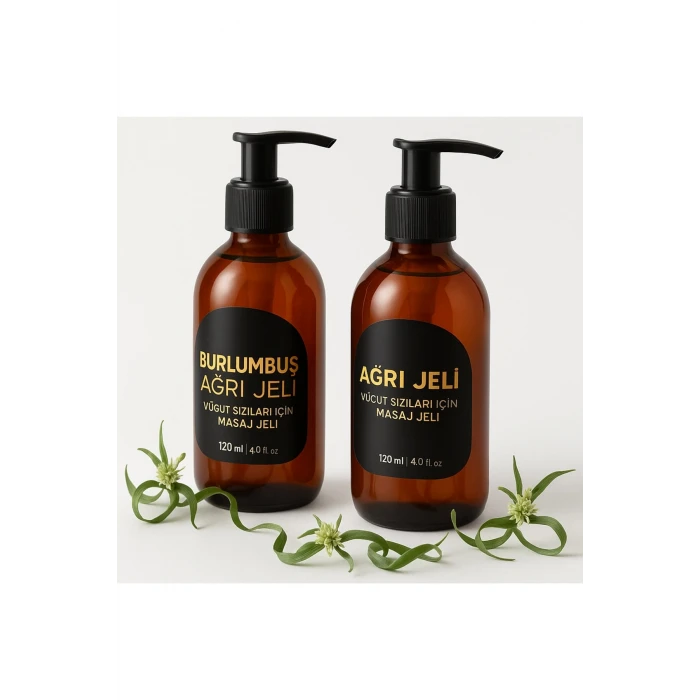 Burlumbuş Otu Vücut Masaj Jeli 120 ml 2li Set