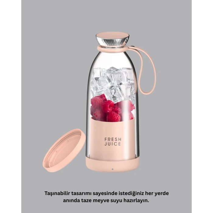 Çevre Dostu Cam Gövdeli Kablosuz Smoothie Blender