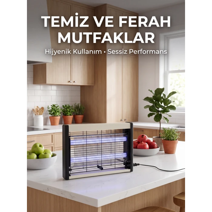 Çift UV Işıklı Elektrikli Sinek Öldürücü