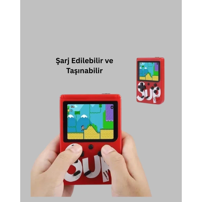 Çocuklar İçin 400 Retro Oyunlu Konsol