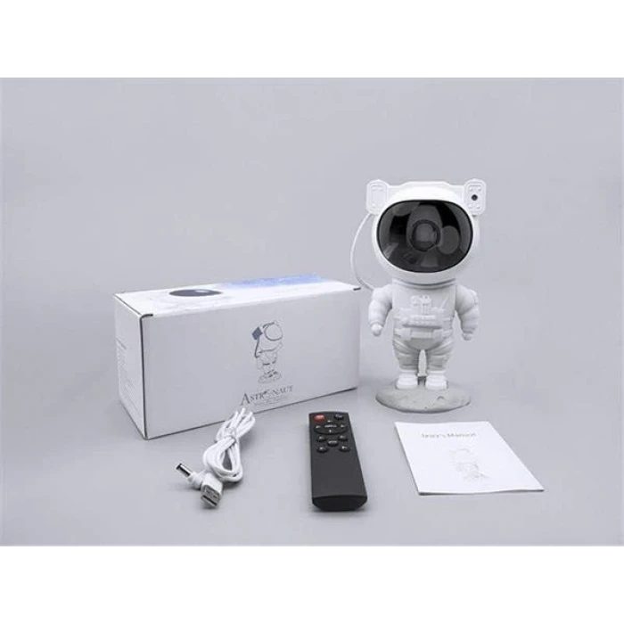 Çocuklara Özel Projeksiyon Astronot Lamba Speaker Sevimli