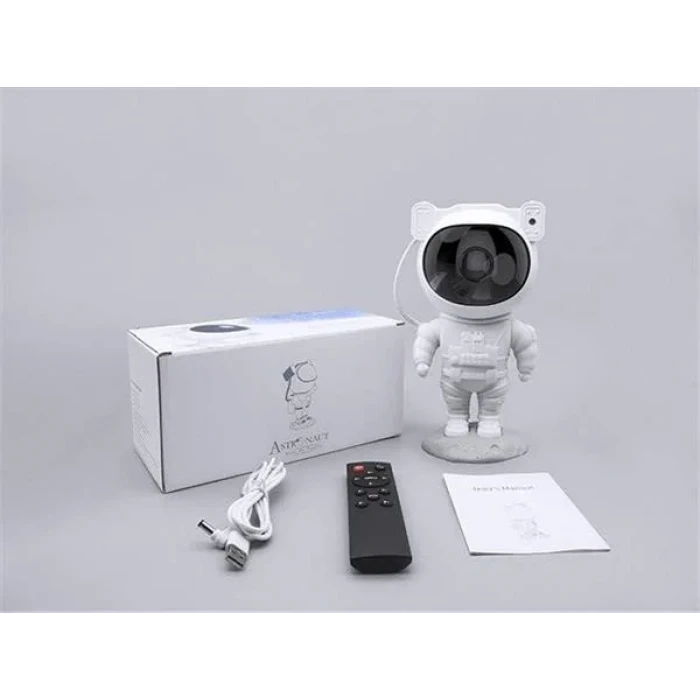 Çocuklara Özel Projeksiyon Astronot Lamba Speaker Sevimli