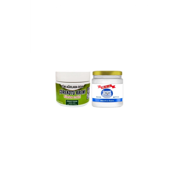 Çörek Otu Kremi Orta Boy  100 ml Krem - Snow Kitten Menthol Balm 50 ml