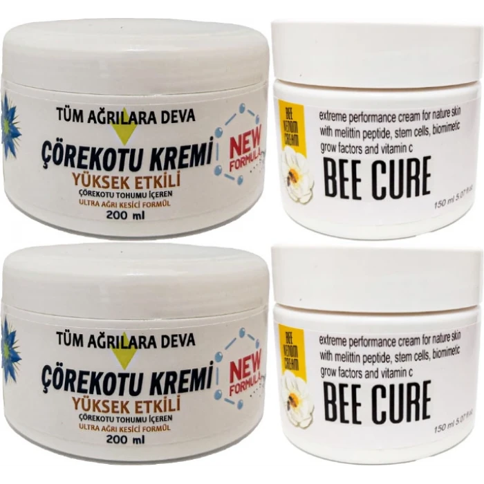 ÇÖREK OTU KREMİ WHİTE BOX 2 ADET 200 ML + 2 ADET BEECURE KREM 150 ML / KREM SETİ