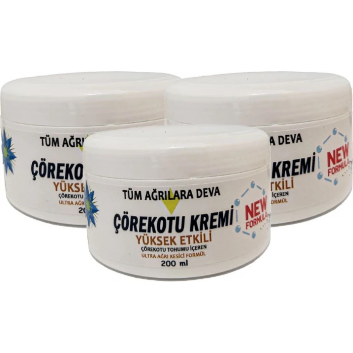 ÇÖREK OTU KREMİ WHİTE BOX 200 ML TESKİN KREMİ 3 ADET
