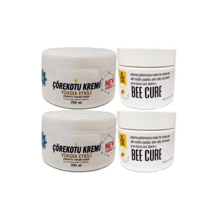 Çörek Otu Kremi XL Boy Rahatlatıcı Krem 2x200 ml+Bee Cure Krem 2x150 ml