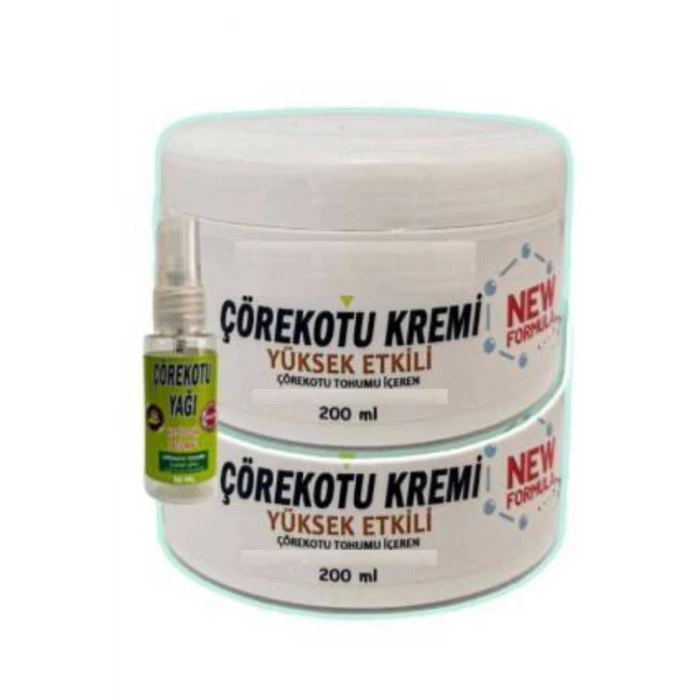 Çörek Otu Rahatlatıcı Masaj Bakım Kremi 2x200 ml + 30 ml Çörek Otu Yağ ile