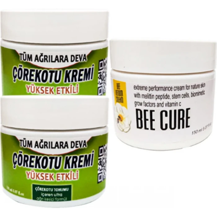 ÇÖREKOTU ÇÖREK OTU KREMİ ORTA BOY 100 ML KREM + BEE CURE KREM 150 ML