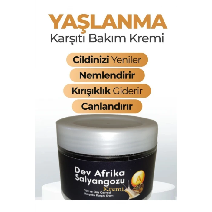 DAS Kırşıklıklara Karşıt Dev Arfrika Salyangozu Bakım Kremi 100 ml X 1 adet