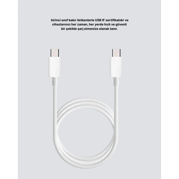 Dayanıklı Dış Kaplamalı 30W 5.0A Type-C Hızlı Şarj ve Data Kablosu