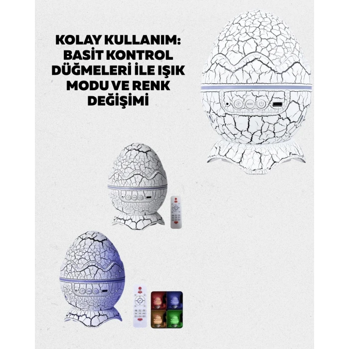 Dinazor Yumurta Gece Lambası Yeni Nesil