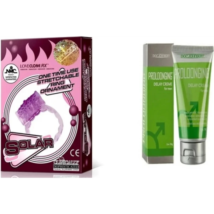 DOC JOHNSON PROLOONGİNG KREM + SOLAR HALKA SET