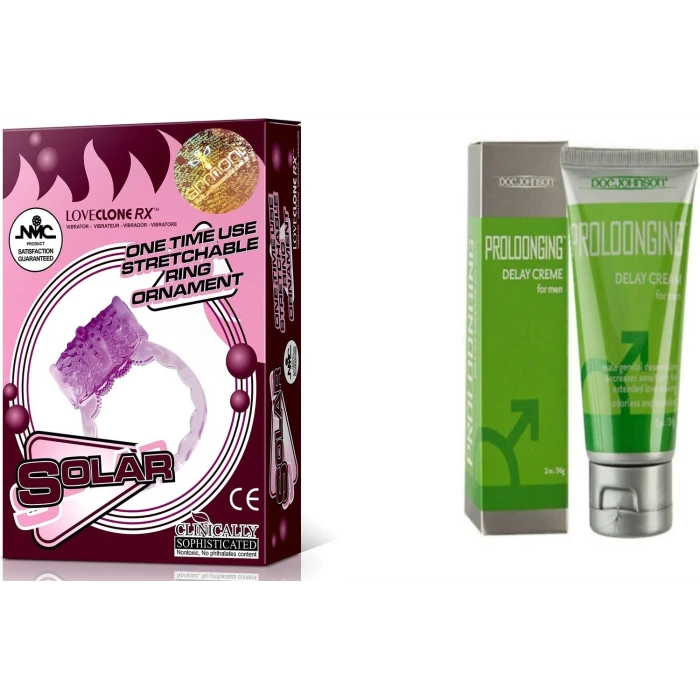 Doc Johnson Proloonging Krem + Solar Halka Set