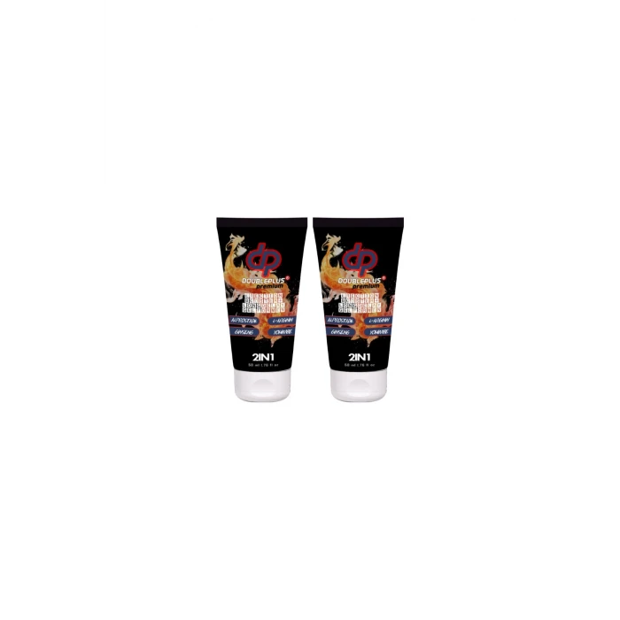 Doupleplus Erkekler Premium için Sertleştirmeli Masaj ve Bakım Jeli 50 ml x 2 adet