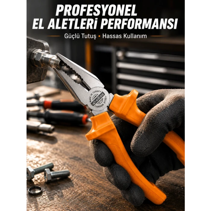 Ergonomik Saplı Hassas Kavrama Dövme Çelik Pense