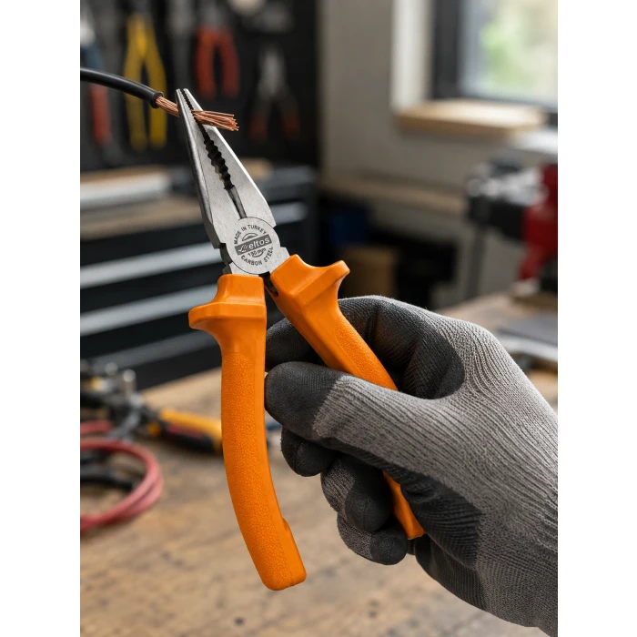 Ergonomik Saplı Hassas Kavrama Dövme Çelik Pense