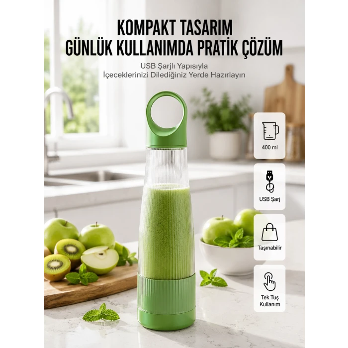 Ev Dışı Kullanıma Uygun Taşınabilir Smoothie Makinesi